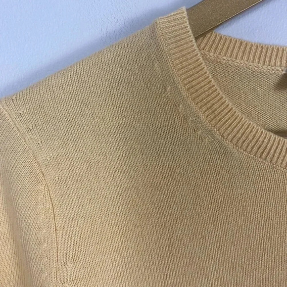 Everlane Yellow 100% Cashmere Crew Neck Sweater - Picture 7 of 12